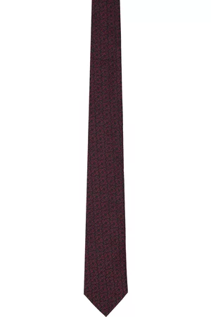 Z Zegna Men Neckties - Navy & Red Paisley Tie