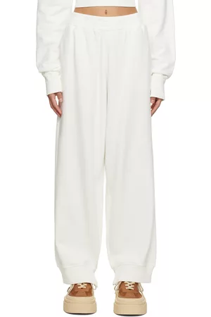 Maison Margiela Women Sweats - White Oversized Lounge Pants