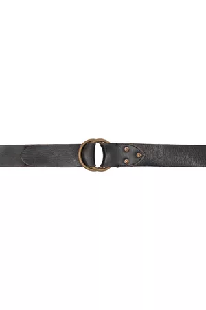 Ralph Lauren Men Belts - Black Double-O-Ring Belt