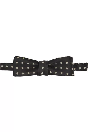 DRIES VAN NOTEN Men Bow Ties - Black Polka Dot Bow Tie
