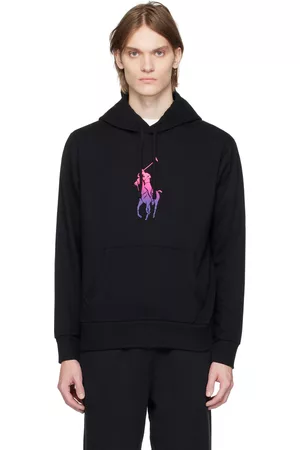 Ralph Lauren Black Ombré Big Pony Hoodie