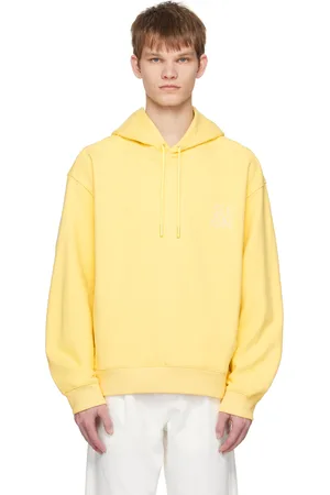 ETRO Pegaso-motif cotton hoodie - Yellow