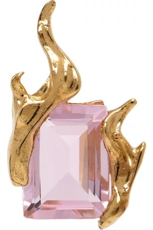 ALAN CROCETTI Women Stud Earrings - Gold Pink Flare Earring