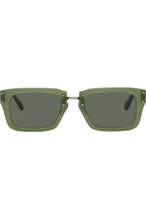 Jacquemus Green Le Raphia 'Les Lunettes Soli' Sunglasses