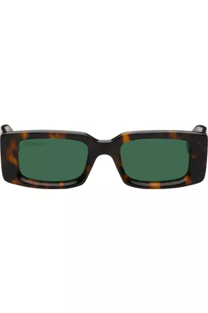 OFF-WHITE: Arthur sunglasses in acetate - Turquoise