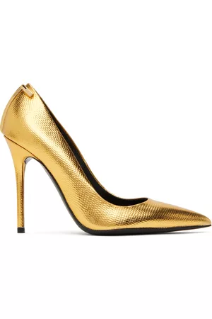 Tom Ford Gold Iconic T Pumps