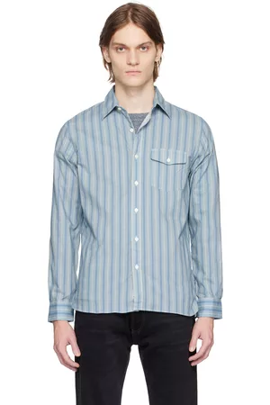 Ralph Lauren Blue Slim-Fit Striped Shirt