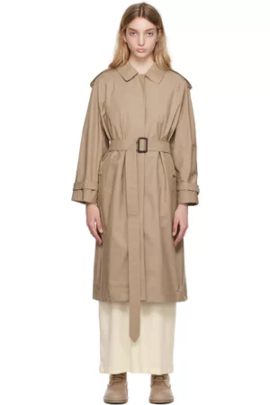 Max Mara Beige The Cube Belted Trench Coat
