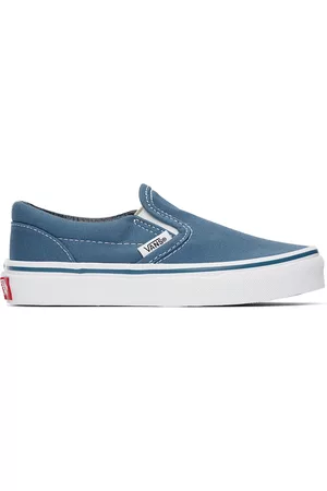 Vans Kids Blue Classic Slip-On Little Kids Sneakers