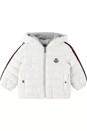 Moncler Baby White Hooded Down Jacket