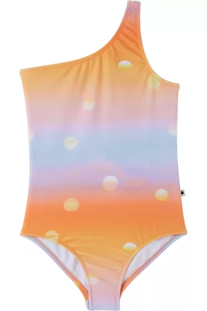 Molo Kids Orange & Blue Nai One-Piece Swimsuit