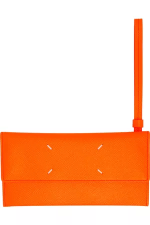 Maison Margiela Orange Large Leather Wallet