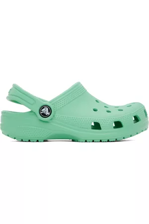 Crocs Kids Green Classic Clogs