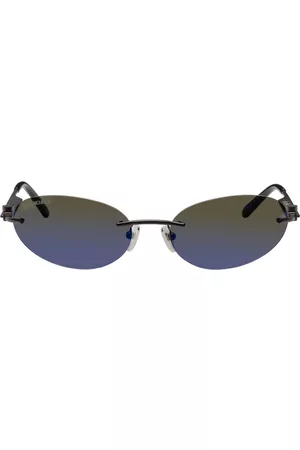 Balenciaga Women Sunglasses - Black Rimless Sunglasses
