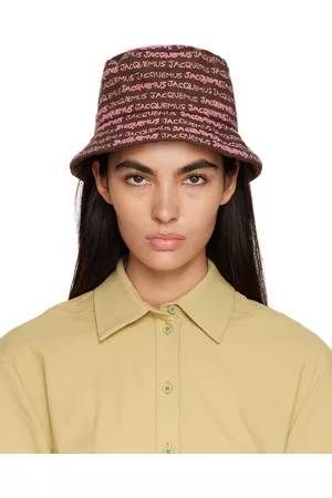 Jacquemus Brown Le Raphia 'Le Bob Bordado' Bucket Hat