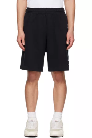 Nike Men Shorts - Black Embroidered Cargo Shorts