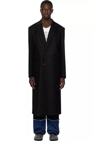J.W.Anderson Men Coats - Black Two-Button Coat