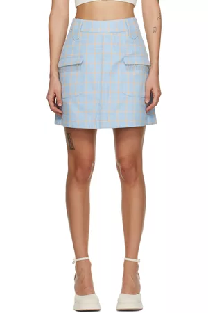 Shrimps Women Mini Skirts - Blue Rose Miniskirt