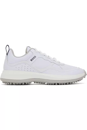 HUGO BOSS White Perforated Sneakers