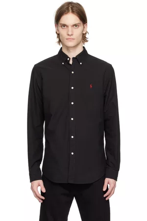 Ralph Lauren Black Garment-Dyed Shirt