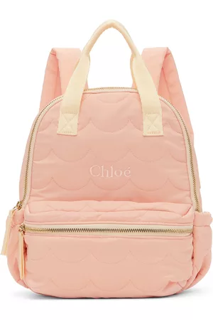 Chloé Kids Pink Quilted Backpack