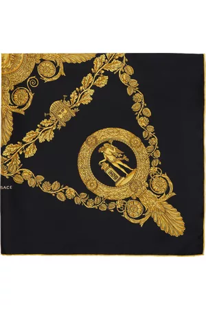 VERSACE Black Maschera Baroque Scarf