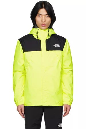 The North Face Men Waterproof Jackets - Yellow Antora Jacket