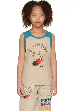 Jelly Mallow Kids Off-White 'Scientist' Tank Top