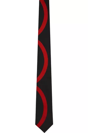 Comme des Garçons Black & Red Graphic Tie