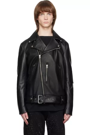 Acne Studios Black Biker Leather Jacket