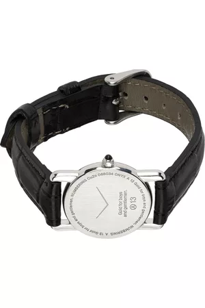 númbering Black Leather A13 Watch Bracelet
