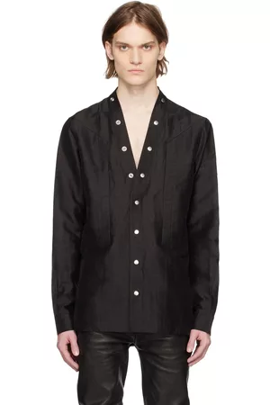 Rick Owens UFW Print Patch Pocket Shirt | gulatilaw.com