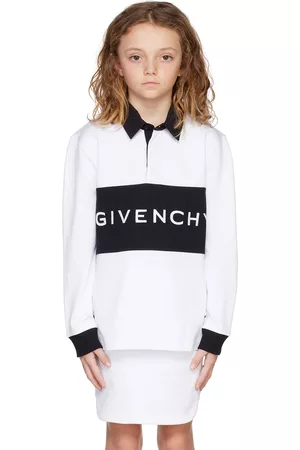 Givenchy Kids White Embroidered Polo