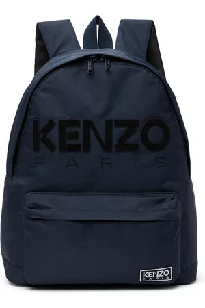 Kenzo Kids Navy Paris Embroidered Backpack