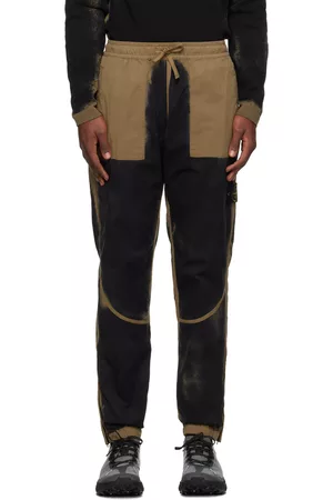 Stone Island Black & Taupe Patch Lounge Pants