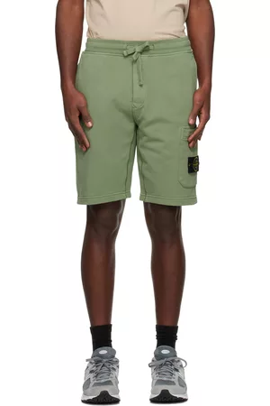 Stone Island Green Patch Shorts