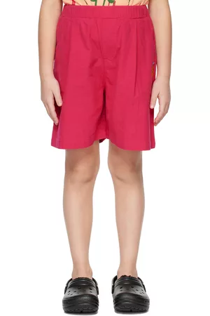 The Campamento Kids Pink Embroidered Shorts