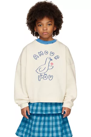 The Campamento Kids White 'Amour Fou' Sweatshirt