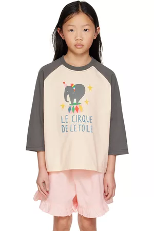 Jelly Mallow Kids Off-White Elephant Long Sleeve T-Shirt