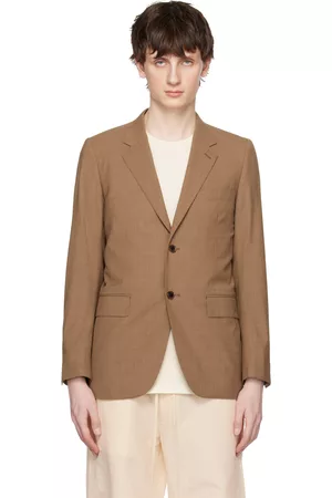 Auralee Brown Tropical Blazer