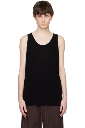 Auralee Navy Super Soft Tank Top