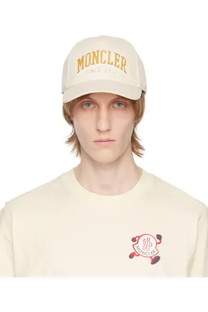 Moncler Off-White Glittered Baseball Cap