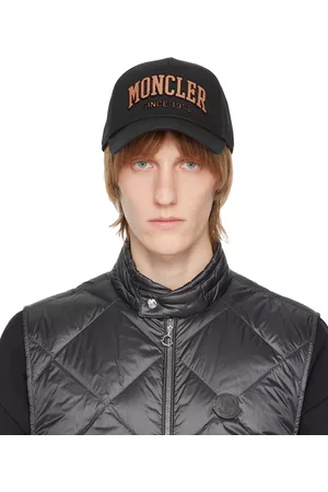 Moncler Black Glittered Baseball Cap