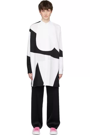 Alexander McQueen Black & White Brushstroke Shirt