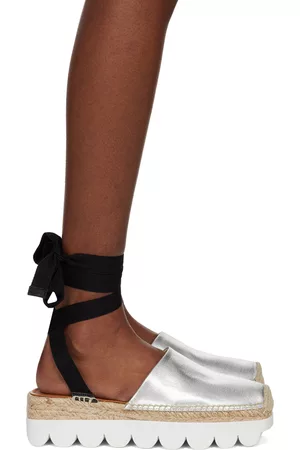 Marni Silver Platform Espadrilles
