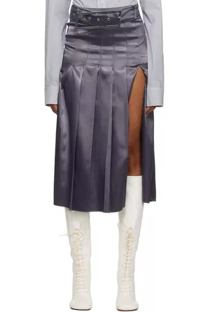 16Arlington SSENSE Exclusive Gray Nimue Midi Skirt