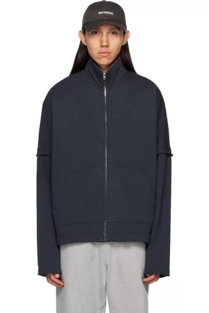 We11 Done High Neck Zip-Up Sweater
