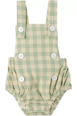 Wander & Wonder Baby Rompers - Baby Blue Check Romper