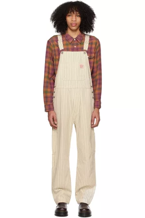 Levi's Men Dungarees - Off-White Loose Overalls