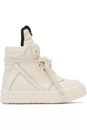 Rick Owens Baby Off-White Geobasket Sneakers